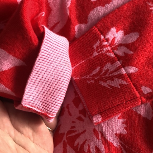 NWT Lord & Taylor Red and Pink Cardigan - Picture 2 of 3